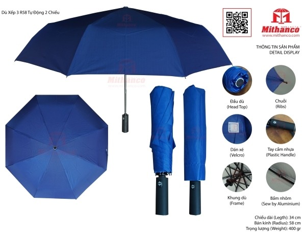 ƯU NHƯỢC ĐIỂM DÙ GẤP 3 TỰ ĐỘNG 2 CHIỀU