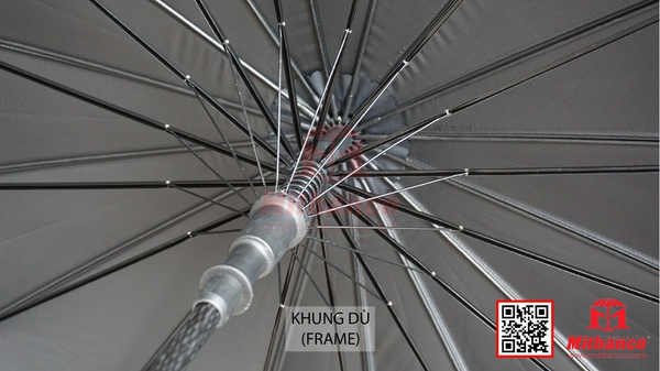 Khung fiberglass nhẹ và linh hoạt