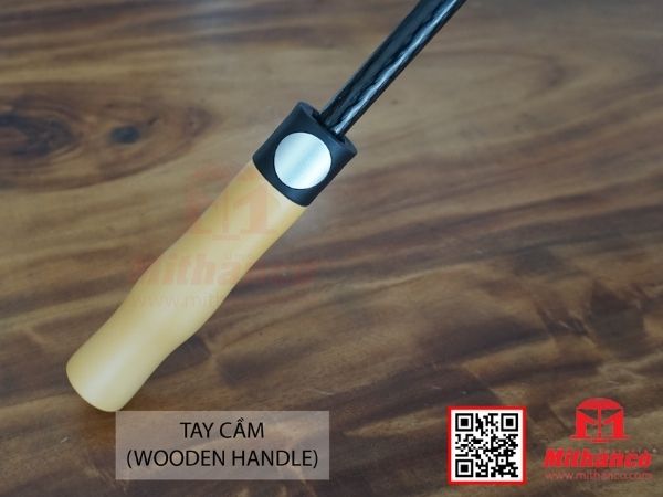Tay cầm dài khoảng 14 cm tích hợp nút bấm tự động 1 chiều
