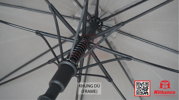Khung dù làm từ sợi fiberglass tổng hợp chống rỉ sét