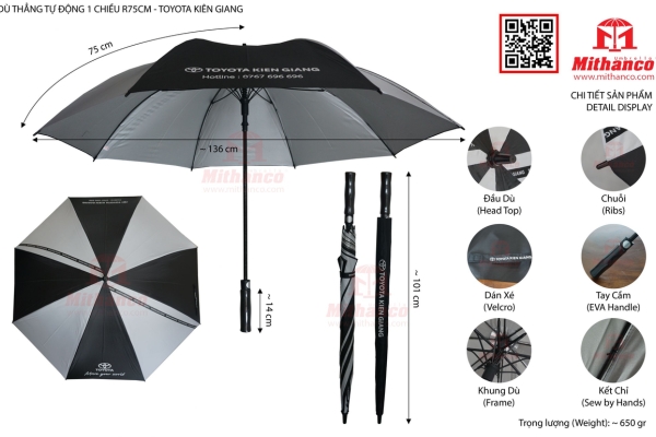Ô DÙ CẦM TAY LOẠI LỚN TẠI MITHANCO